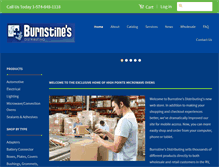 Tablet Screenshot of burnstines.com